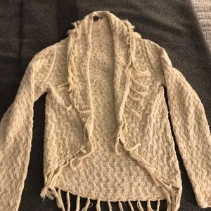 INC International Concepts Sweaters - NWOT!! INC Brand Cardigan with Fringe Hem Size L INC International Concepts Sweaters - NWOT!! INC Brand Cardigan with Fringe Hem Size L